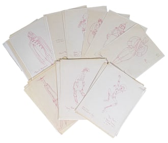 Little Me 49 Costume Design Drawings