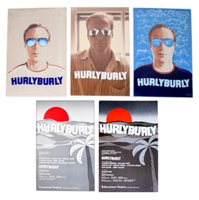 Hurlyburly 3 Pieces Original Poster Artwork