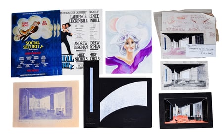 Social Security Original Set Design Artwork