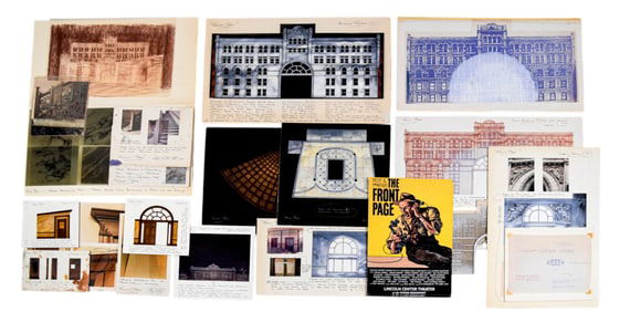 The Front Page 22 Pieces Set Design Art, Reference
