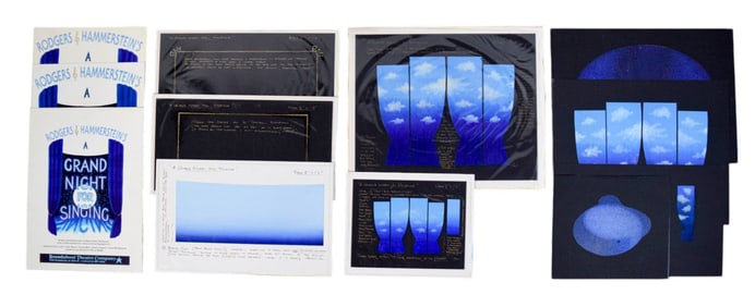 A Grand Night for Singing 9 Pieces Set Design Art