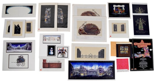 A Christmas Carol 19 Pieces Set Design Artwork