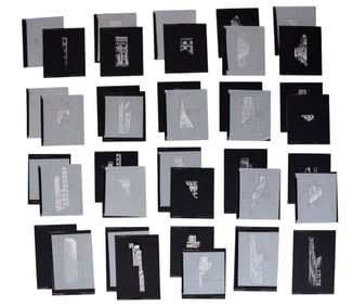 Company 39 Pieces Mirror Shard Design Set Artwork