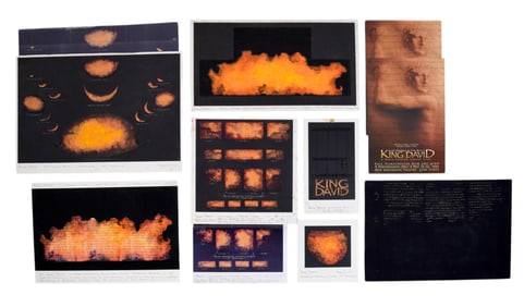 King David 7 Pieces Original Scenic Artwork