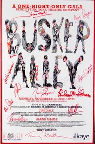 Busker Alley Gala Cast Autographed Poster