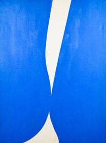 Ellsworth Kelly Style Oil on Canvas Abstract