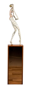 Wood Sculpture of a Dancer
