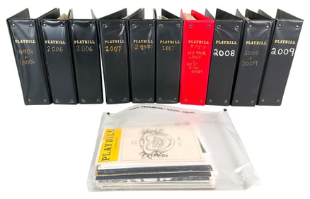 Group of Playbills 10 Binders 1990-2009