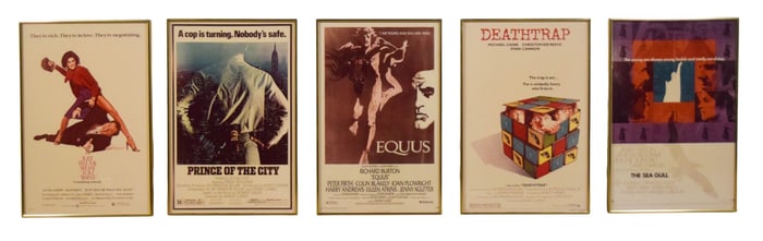 5 Vintage Sidney Lumet Movie Posters 70s-80s