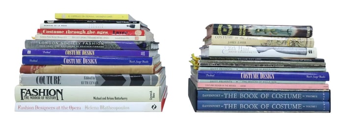 23 Books on Costume Design Many Signed