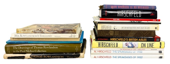 18 Books on Hirschfeld and Rowlandson