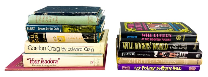 13 Books by Edward Gordon Craig and Will Rogers