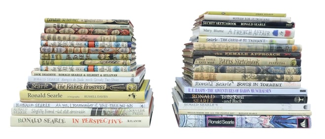 33 Books Illustrated by Ronald Searle