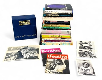 Group of Beatles Books, 45s, Photos