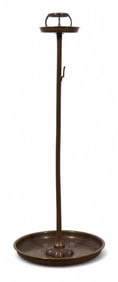 Japanese Bronze Shokudai Candle Holder