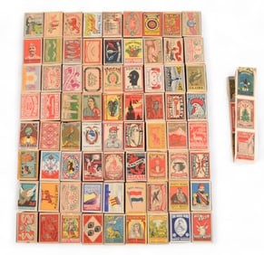 Group of 72 Swedish Safety Match Boxes