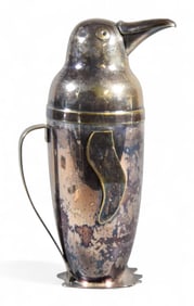Napier Silverplate Penguin Cocktail Shaker