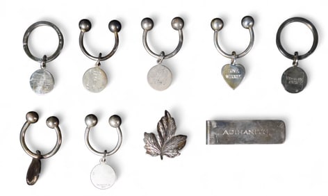 Tiffany & Co. Sterling Key Chains Various Shows