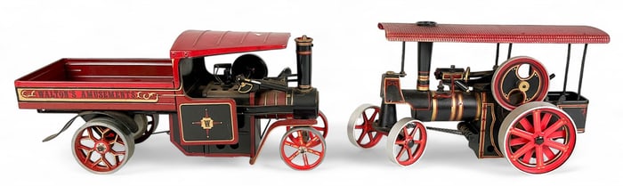 2 Vintage Steam Wagons