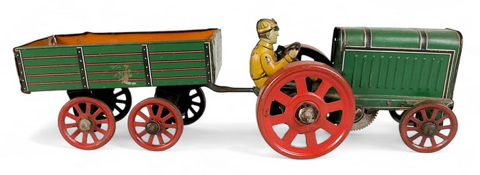 Gunthermann SG Fordson Tin Litho Tractor Toy