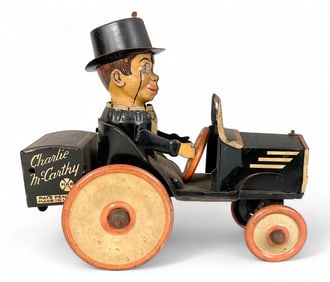 Marx Charlie McCarthy Tin Litho Benzine Buggy Toy