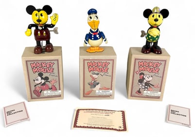 3 Schylling Retro Collection Disney Wind-Up Toys