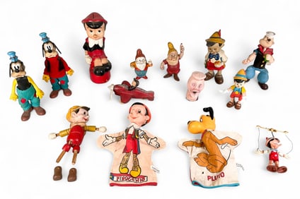 14 Vintage Disney & Popeye Toys