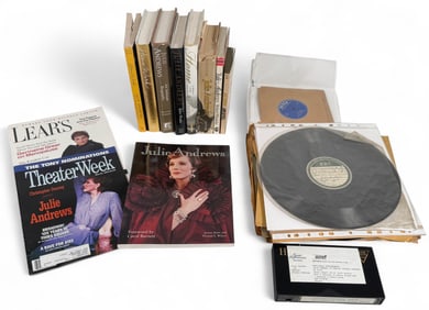 Collection of Julie Andrews Books and Media