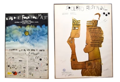 2 Saul Steinberg Posters Spoleto, Fondation Maeght