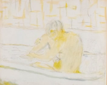 Pierre Bonnard Lithograph Woman in Bathtub