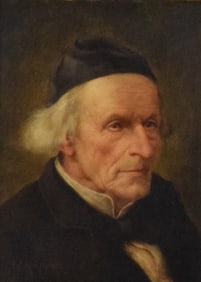 Willi Kupper Oil on Wood Panel Portrait
