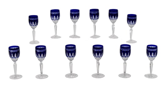 12 Waterford Clarendon Cobalt Cordials