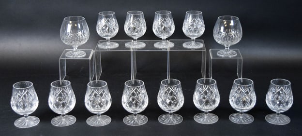 14 Pieces Crystal Stemware Waterford & Galway