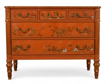 Maitland Smith Chinoiserie Chest Of Drawers
