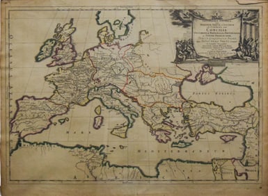 Guillaume Sanson Map of Europe 1667