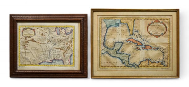 2 Bellin Maps Florida, Gulf of Mexico 18th Century
