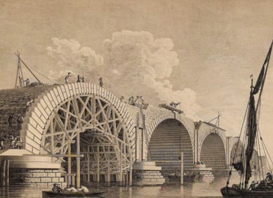 Edward Rooker Engraving After Sandby Blackfrairs