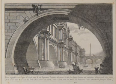 Giovanni Piranesi Etching Ponte Magnifico