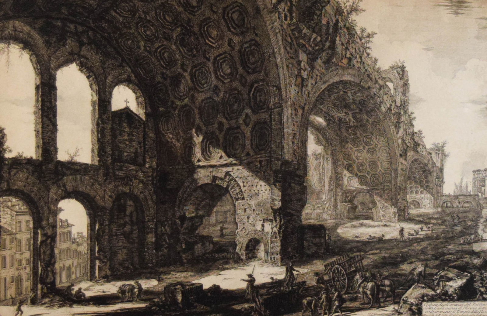 Giovanni Piranesi Etching Nero's Golden House (1 of 7)