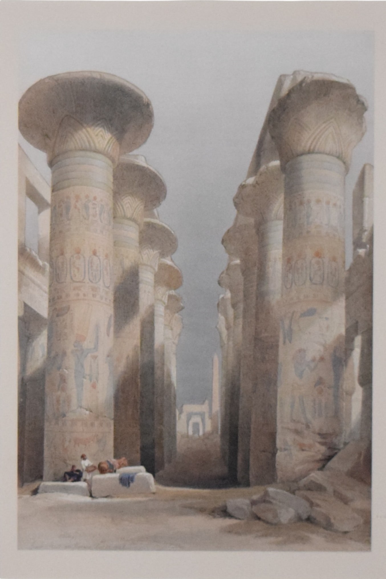 After David Roberts Print Thebes Great Hall (1 of 6)