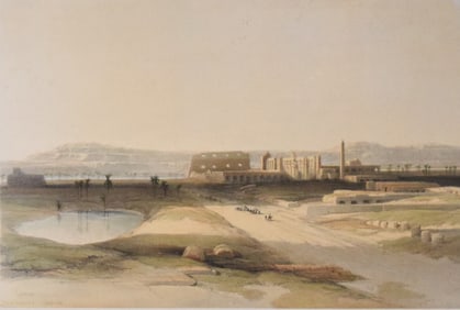 After David Roberts Lithograph Karnak