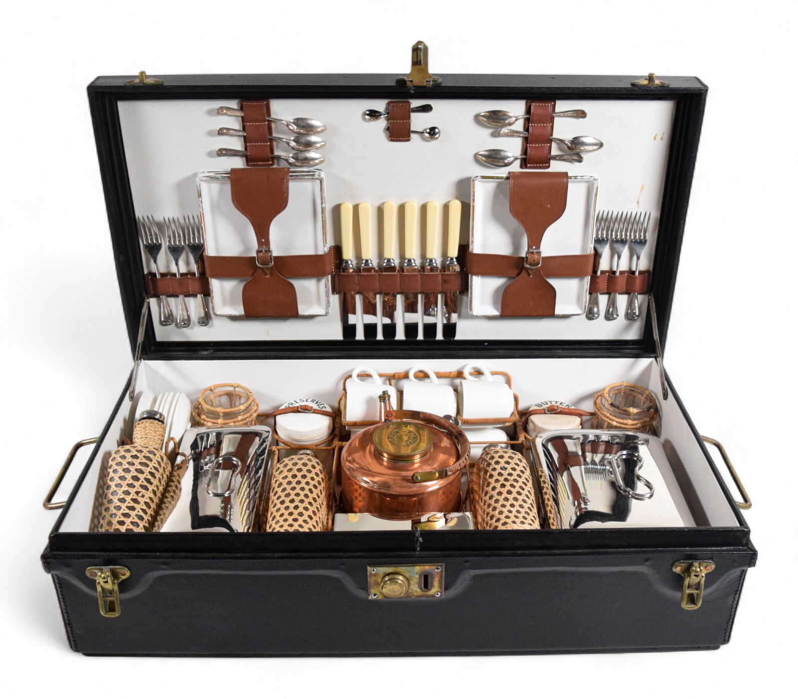 English Motoring Picnic Hamper for 6 G.W. Scott (1 of 12)