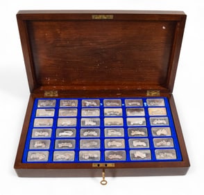 Set of 36 National Motor Museum Silver Ingots
