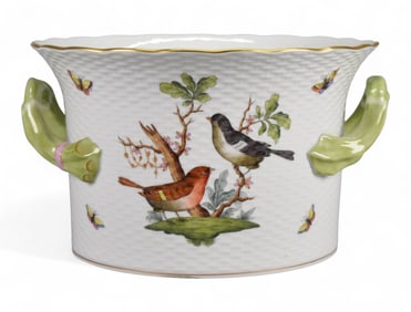 Herend Rothschild Bird Porcelain Cachepot