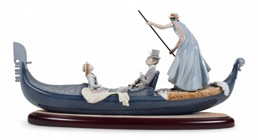 Lladro Figure Group In the Gondola