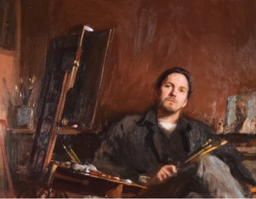 Paul Oxborough Oil on Linen Self-Portrait