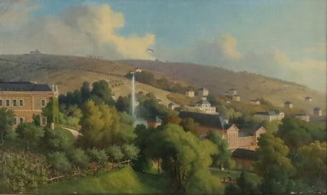 Anton Radl Oil on Canvas Wiesbaden Germany