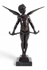 After Auguste Moreau Bronze Cupid Vici