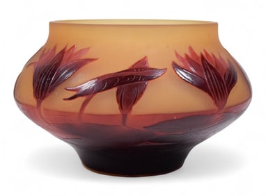 D'Argental Cameo Glass Vase