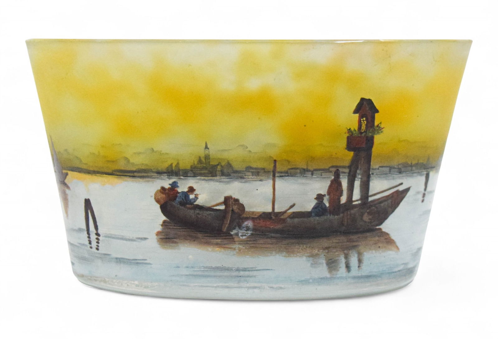 Daum Nancy Enameled Vase / Bowl Venetian Scene (1 of 12)